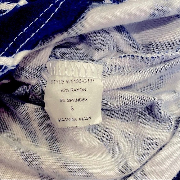 Stitch Fix 41 Hawthorn | Montgomery Cross Front Knit Top Blue Wrap Size Small - Picture 7 of 7